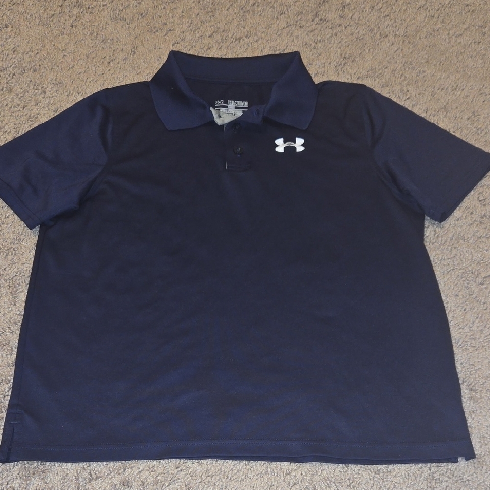Under Armour Kids Dark Blue Polo